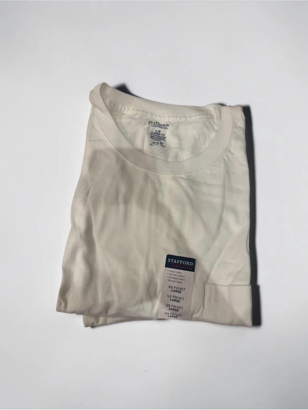 💥💥Stanford💥Pack of 5 Short-Sleeve Pocket Crew T-Shirts💥Brand New with Tags💥💥